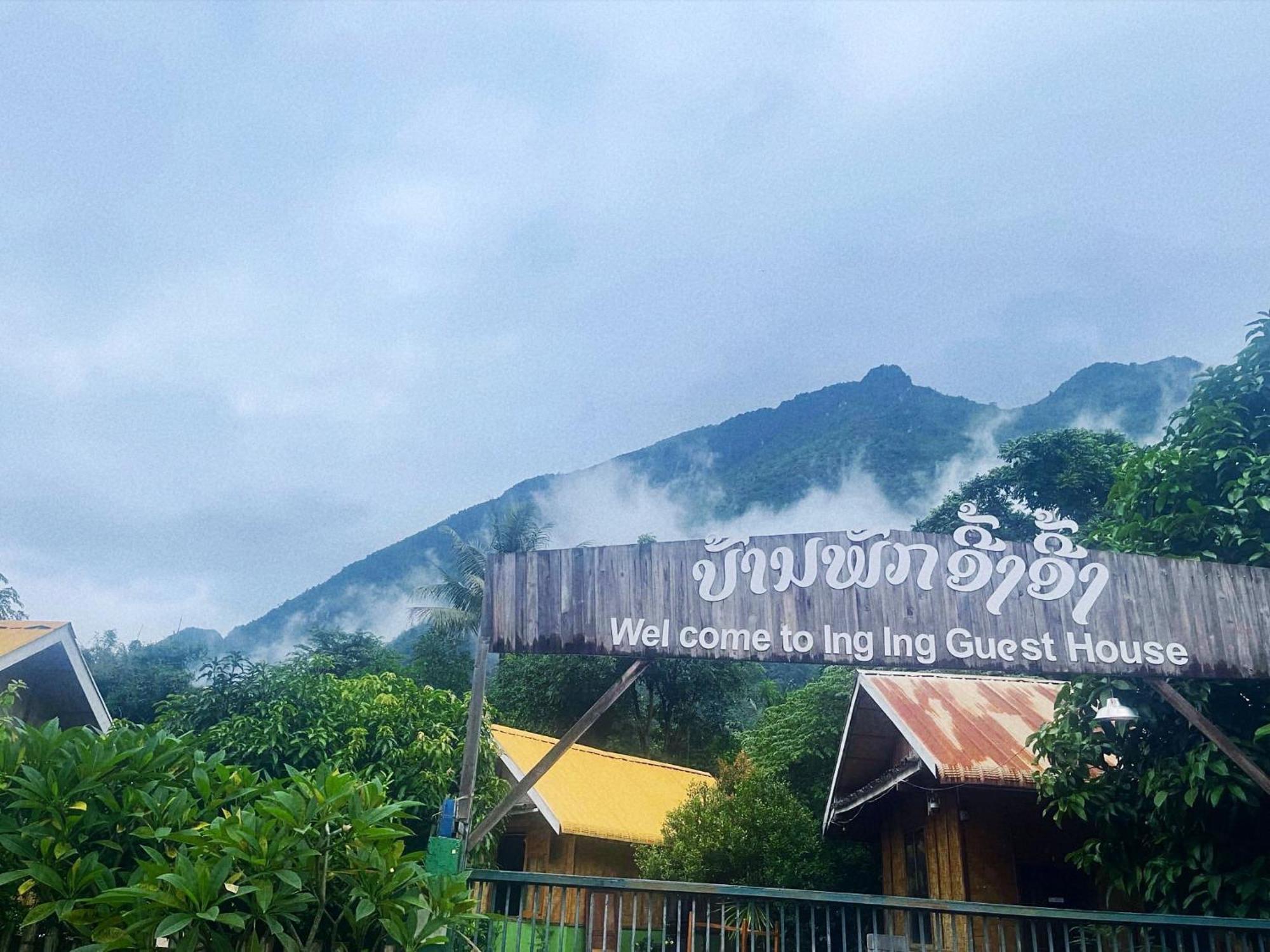 Nong Khiaw Ing Ing Mountain View Bed & Breakfast Bagian luar foto